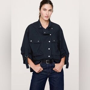 NWT! Banana Republic Navy Blue Flight Shirt - Size XL 🧉